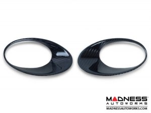 FIAT 500 Driving Lights Frames - Carbon Fiber - EU Model 